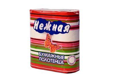 полотенца бумажные Нежная 2-сл / 2