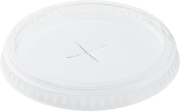 крышка ПЛОСКАЯ д/стакана РЕТ УЮ с отверстием d=95/50