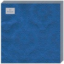 салфетки 3-сл 33х33 БУКЕТ Барокко синий/16