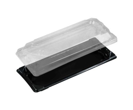 контейнер ПК-1006 Д черн. (крышка ПК-1005К прозр.)/*