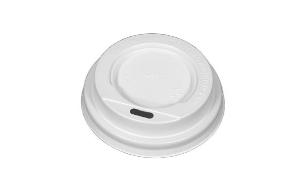 крышка д/стакана 180мл d=70мм белая без питейника *