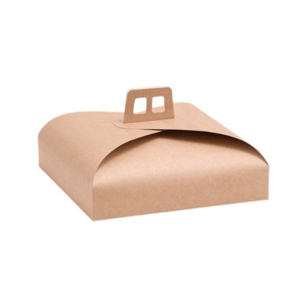 коробка бум. д/бенто-торта 230х230х70 крафт