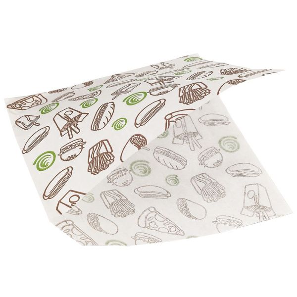 уголок для гамбургера 175х175 жиростойкий с рис *