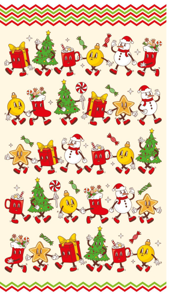 пакеты п/п 200х350/35 НГ Веселый хоровод/100