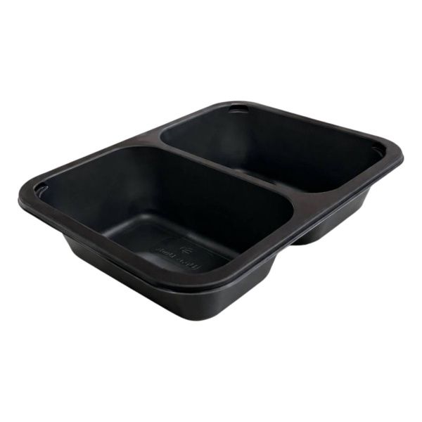 лоток под запайку 187х137х45 черный 2-х секц. 70/30 УЮ/480 *