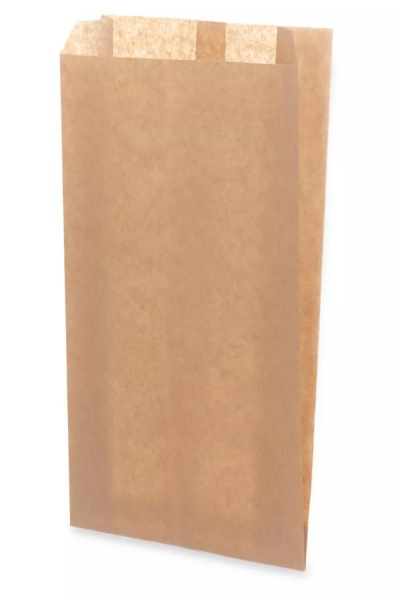 пакет бумажный с V-обр. дном 30х10х5 крафт
