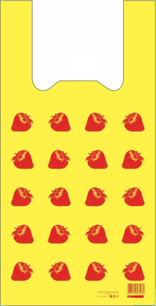 майки 29х57 Клубничка, желтые /100