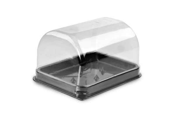 контейнер Спт-1512 корич. дно+прозр.крышка ПЭТ*