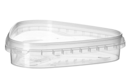 банка 0,5л прозр. треугольная прозрачная крышка/1