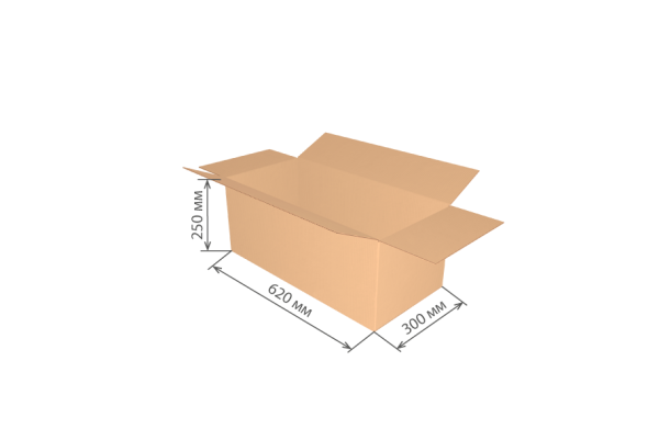 гофроящик 620х300х250 Т23С/20-25 шт *