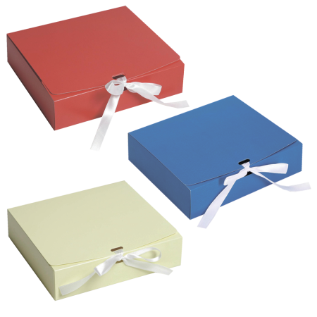 коробка подарочная складная 200х180х50 цветная в ассортименте