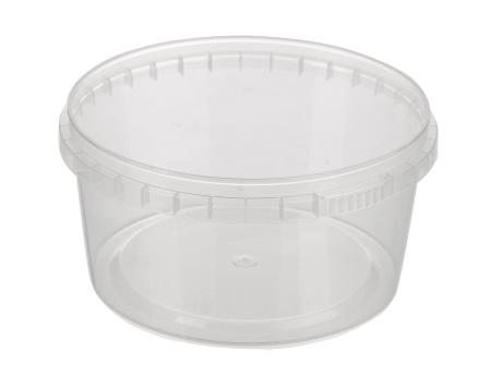 банка 0,5л прозр. белая крышка d=130 Пл/200