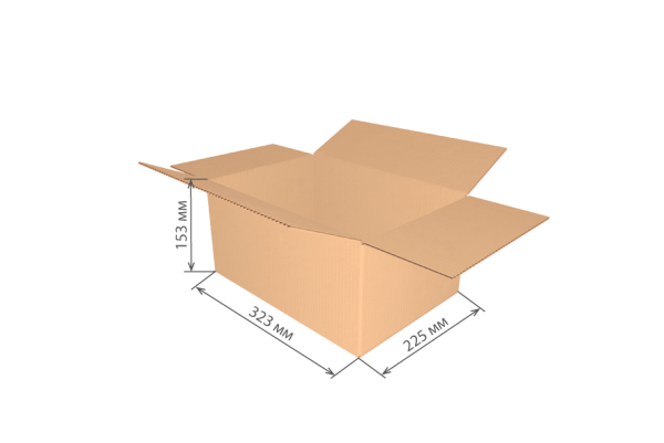 гофроящик 323х225х153 Т24С/20-25 шт *