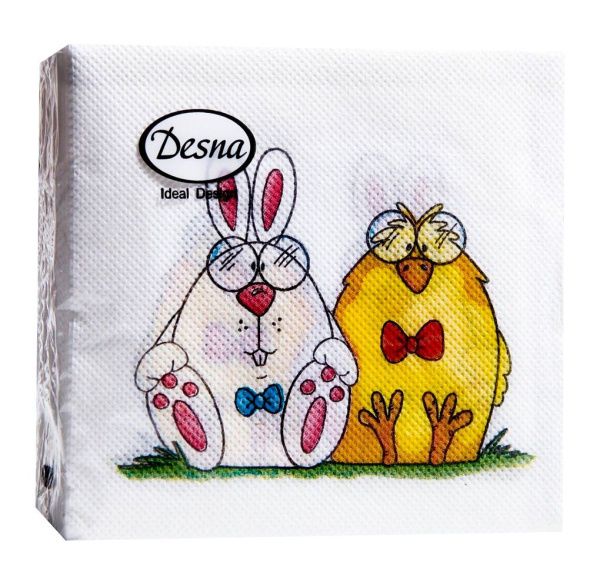 салфетки 25х25 DesnaDesing Сладкая парочка /40