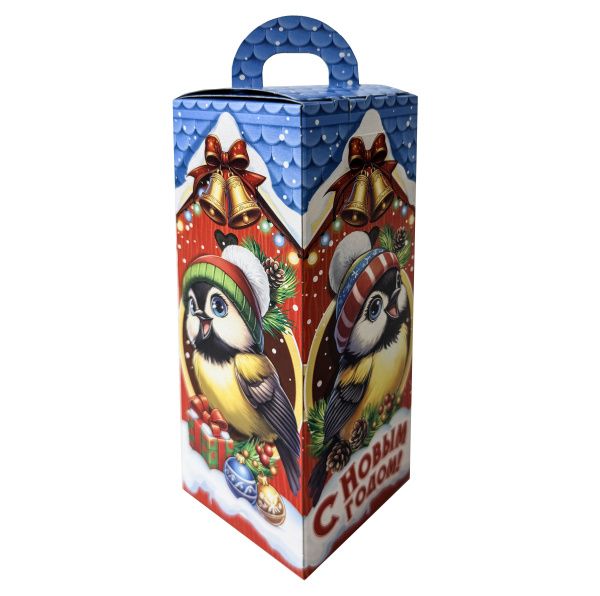 коробка 0,4 кг Птичий домик (хром-эрзац)