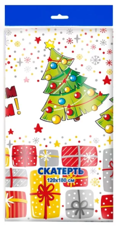скатерть 120х180 НГ Карусель подарков