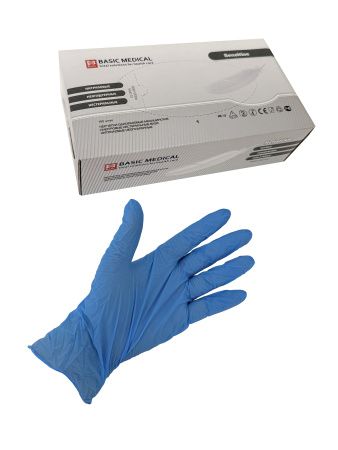 перчатки нитриловые  BASIC  Сенситив L /50 пар