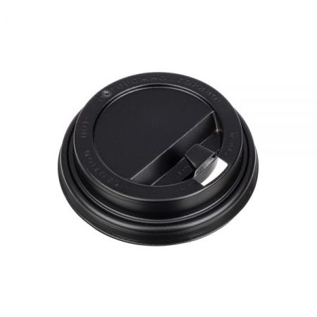 крышка д/стакана 250мл d=80мм черная с питейником/50 *