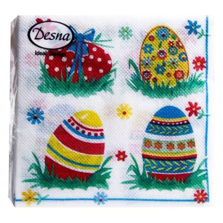 салфетки 25х25 DesnaDesing Пасхальные яйца/40