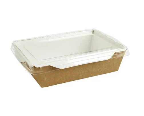 контейнер бум. 500 мл OpSalad DoECO с крышкой/164х115х45/50