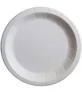 тарелка d=230 карт. белая с бортом