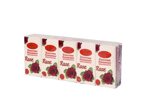 платочки носовые бумажные  3-сл /10