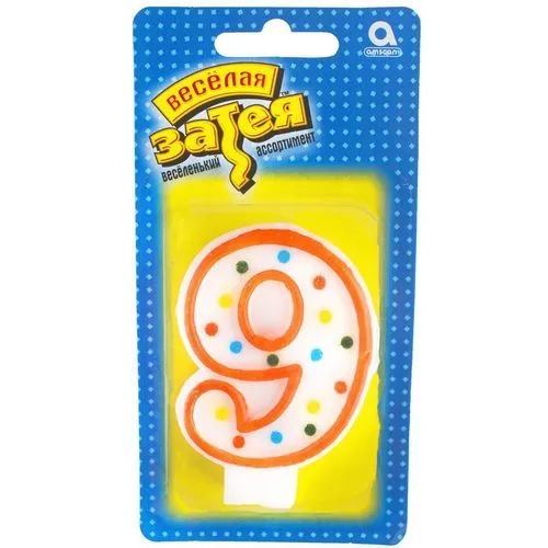 свечи д/торта  Цифры "9"