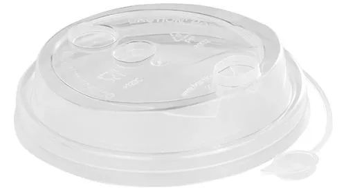 крышка д/стакана 250мл d=80мм прозрачная с питейником ПП *