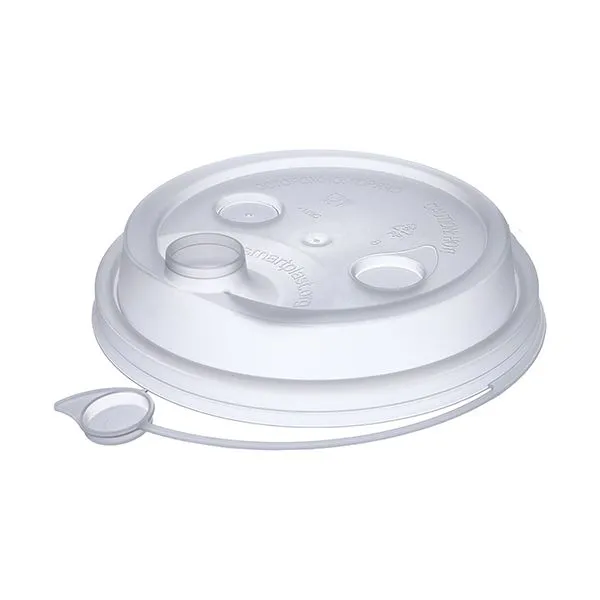 крышка д/стакана 250мл d=80мм прозрачная матовая с питейником ПП СП *